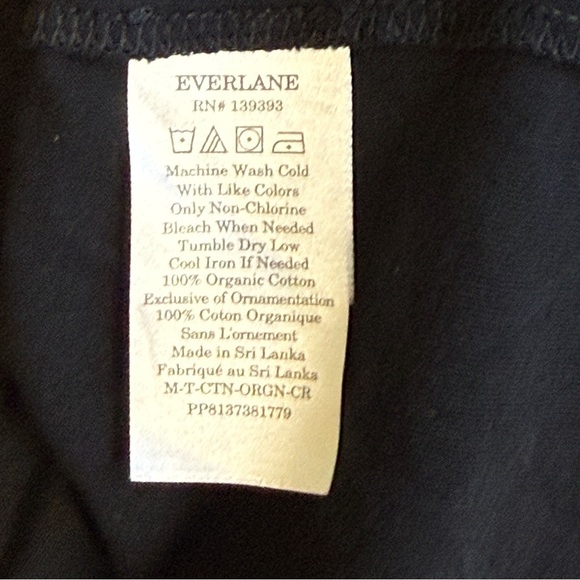 Everlane The Premium-Weight Crew Uniform Tshirt Black Size XL #1715 - Picture 8 of 8